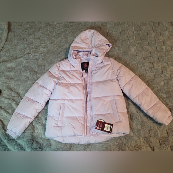 Swiss Tech Other - Swiss+Tech Girls Lavender Puffer Jacket Lg Hooded Fleece Lined Water Resistant